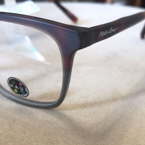 NEW MAUI AND SONS TORT BROWN UNISEX 52-19-145 EYEGLASSES EYEWEAR DESIGNER FRAME - Picture 2 of 6